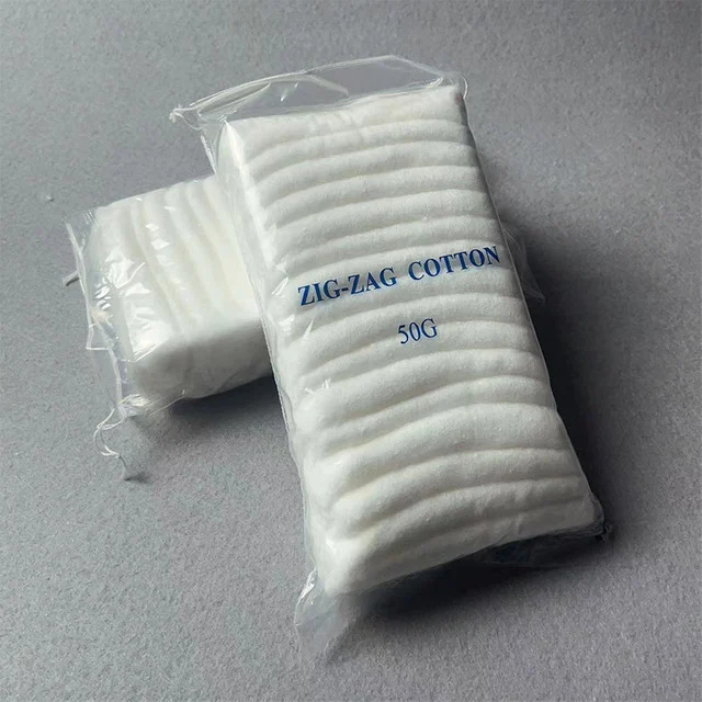 500gm ZigZag Cotton Wool Bulk Wholesale Clinical Use
