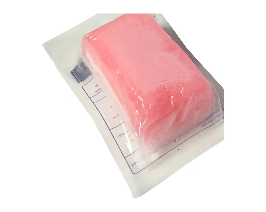 4% chlorhexidine gluconate surgical scrub brush in a sterile pouch